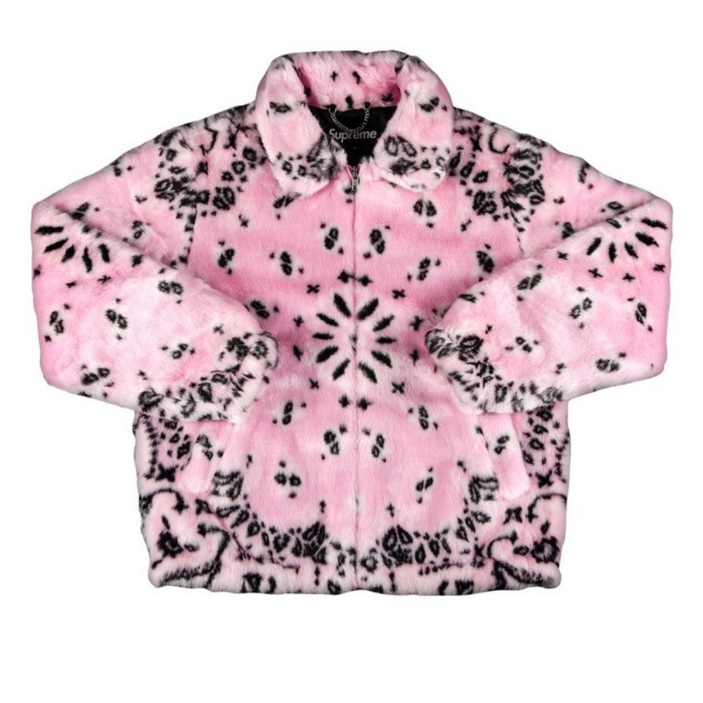 Supreme Pink Patterned Men's Jacket - image 1